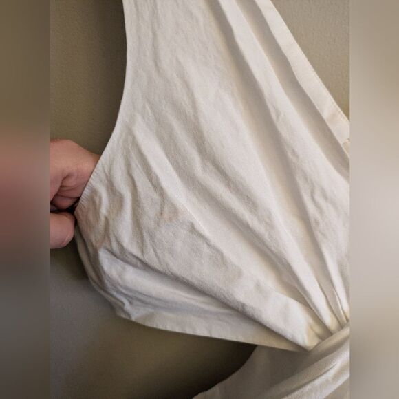 Endless Rose Twist Front Cutout Maxi Dress Size S White - Picture 6 of 7